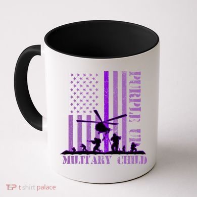 Purple Up Military Child Coffee Mug