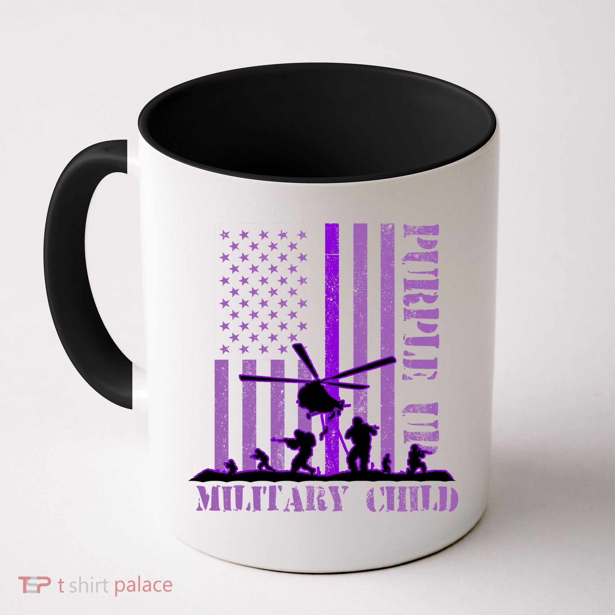 Purple Up Military Child Coffee Mug