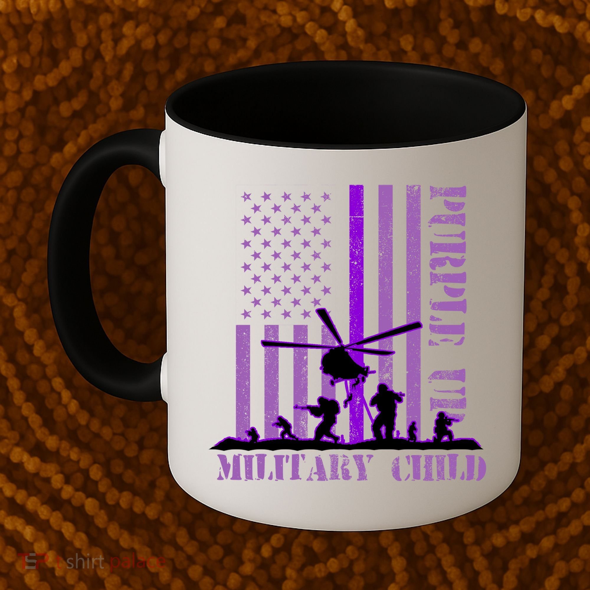 Purple Up Military Child Coffee Mug