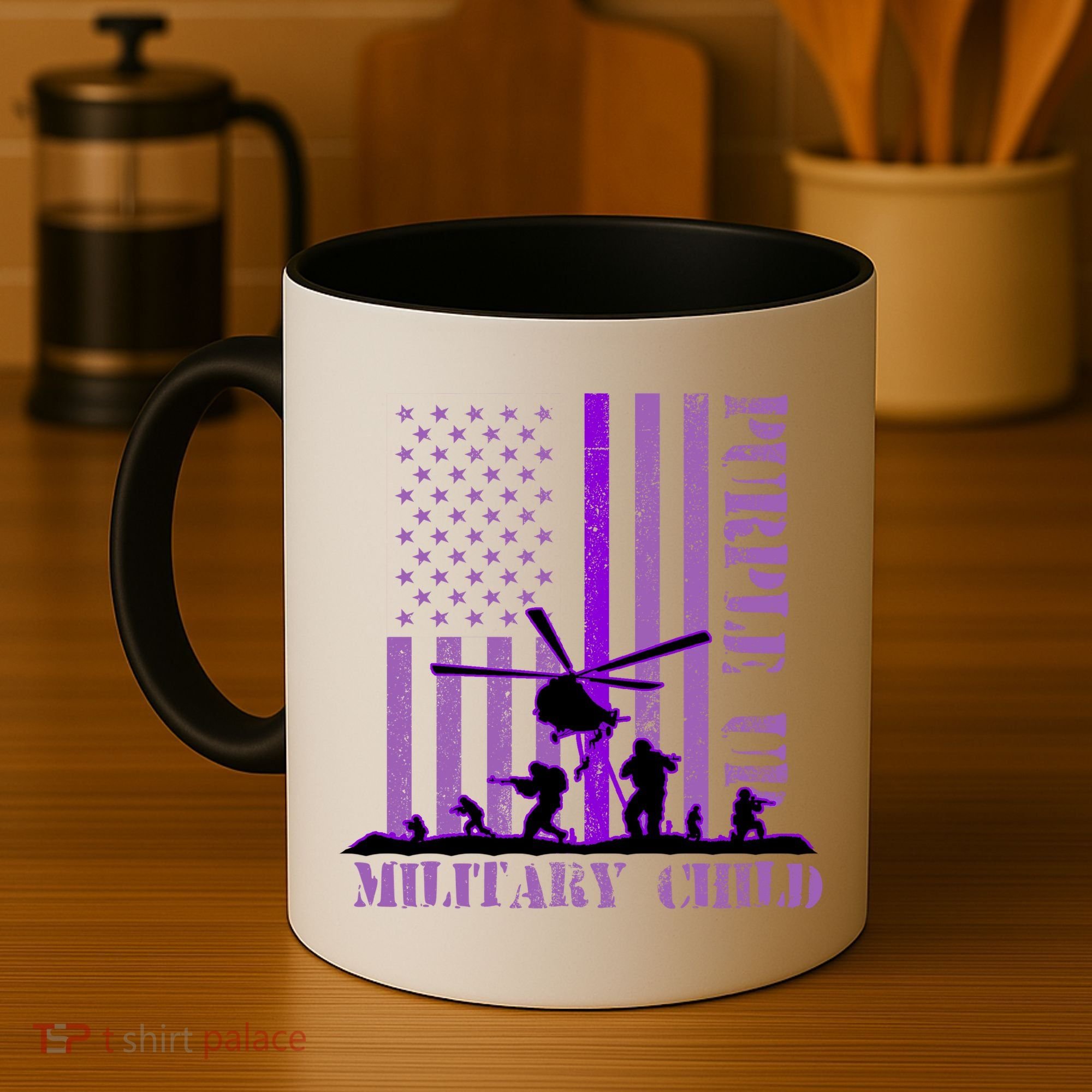 Purple Up Military Child Coffee Mug