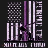 Purple Up Military Child Polo thumb 3