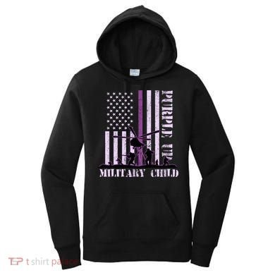Purple Up Military Child Women's Hoodie