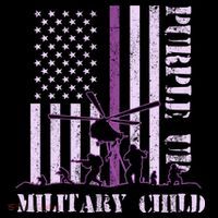 Purple Up Military Child Women's Hoodie thumb 2
