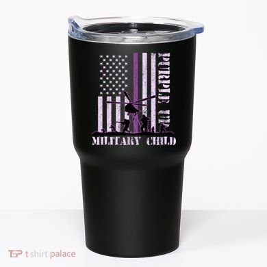 Purple Up Military Child Tumbler