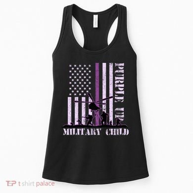 Purple Up Military Child Women's Tank Top