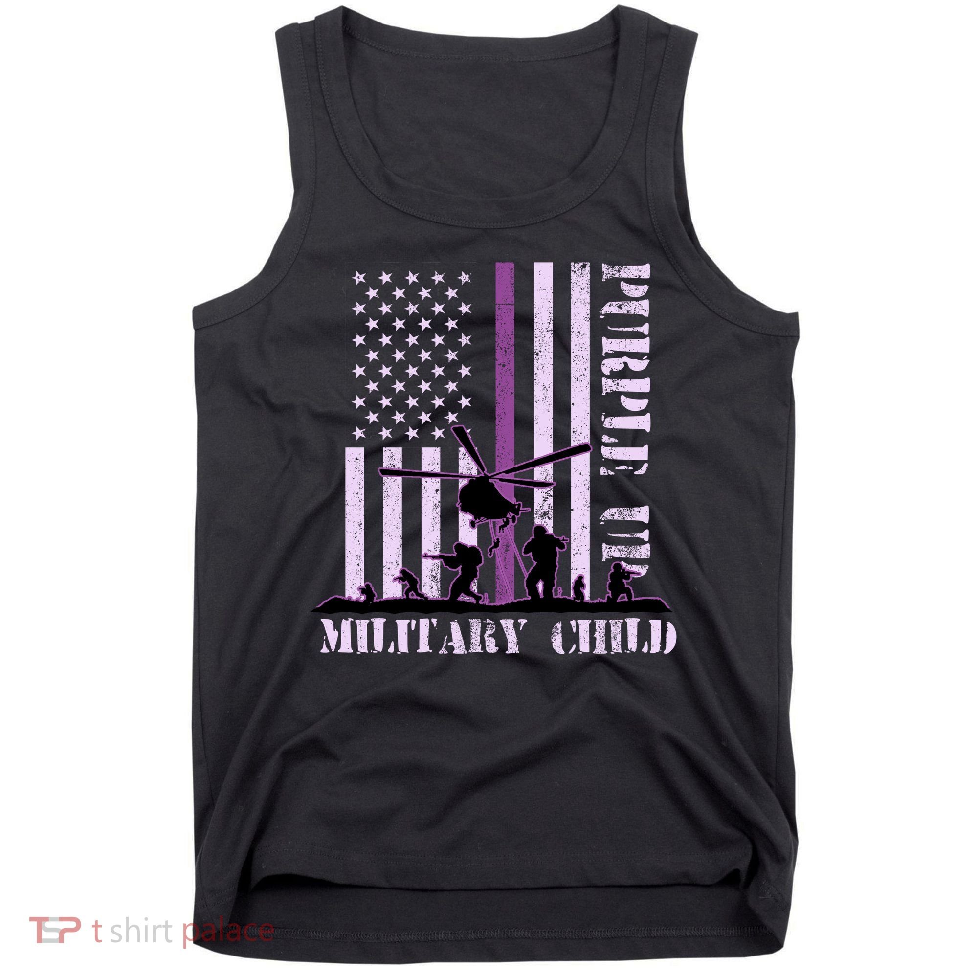 Purple Up Military Child Tank Top