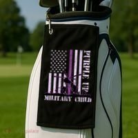 Purple Up Military Child Golf Towel thumb 2