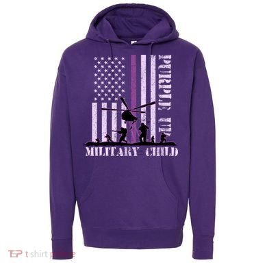 Purple Up Military Child Hoodie