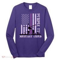 Purple Up Military Child Long Sleeve Shirt thumb 0