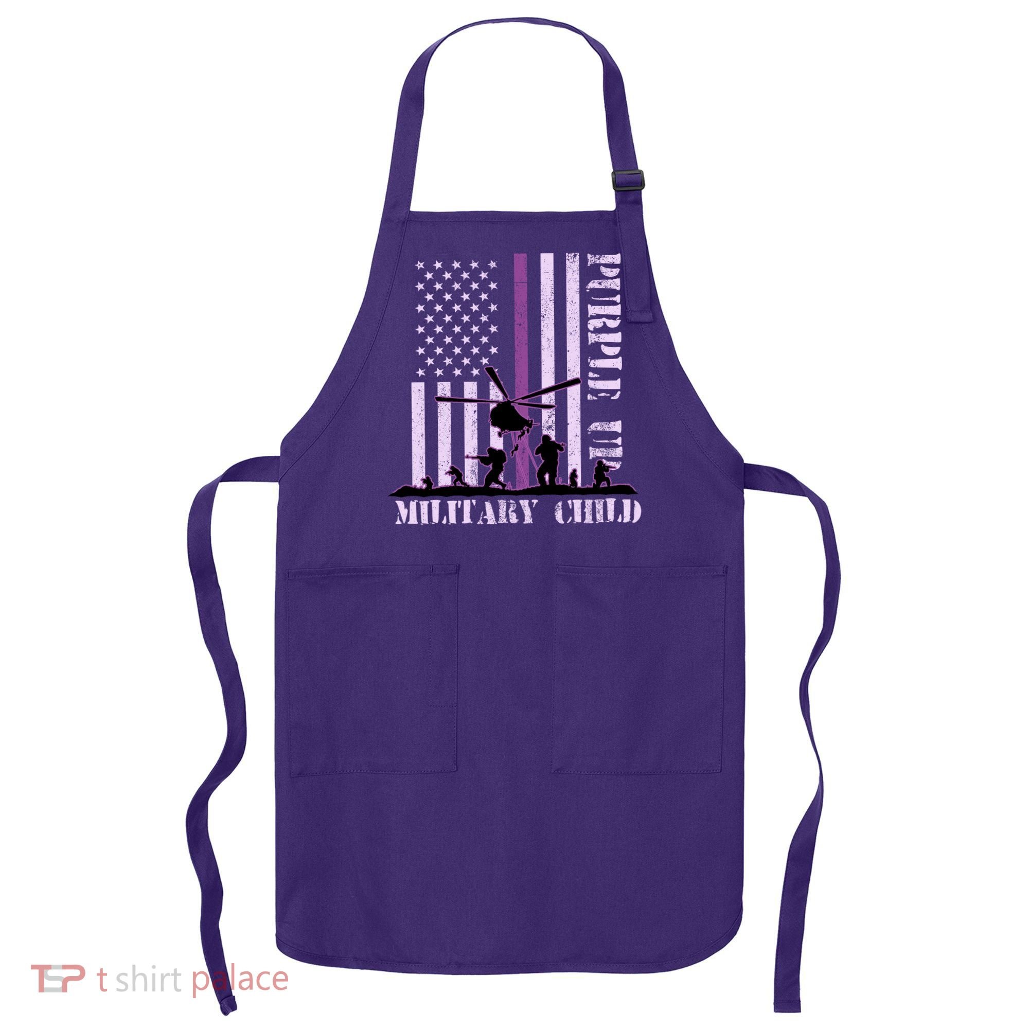 Purple Up Military Child Apron