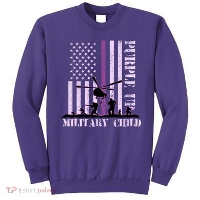 Purple Up Military Child Sweatshirt