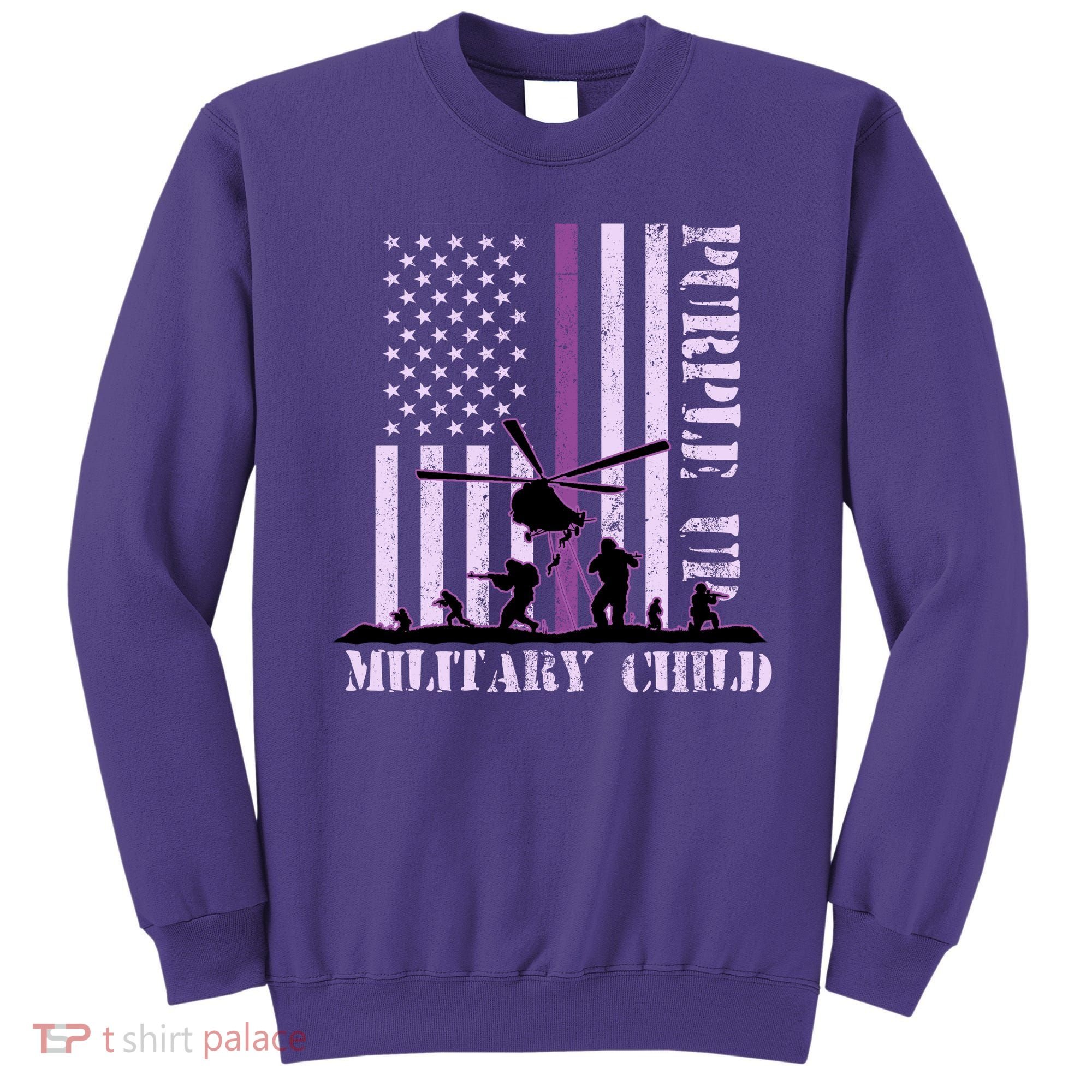Purple Up Military Child Sweatshirt