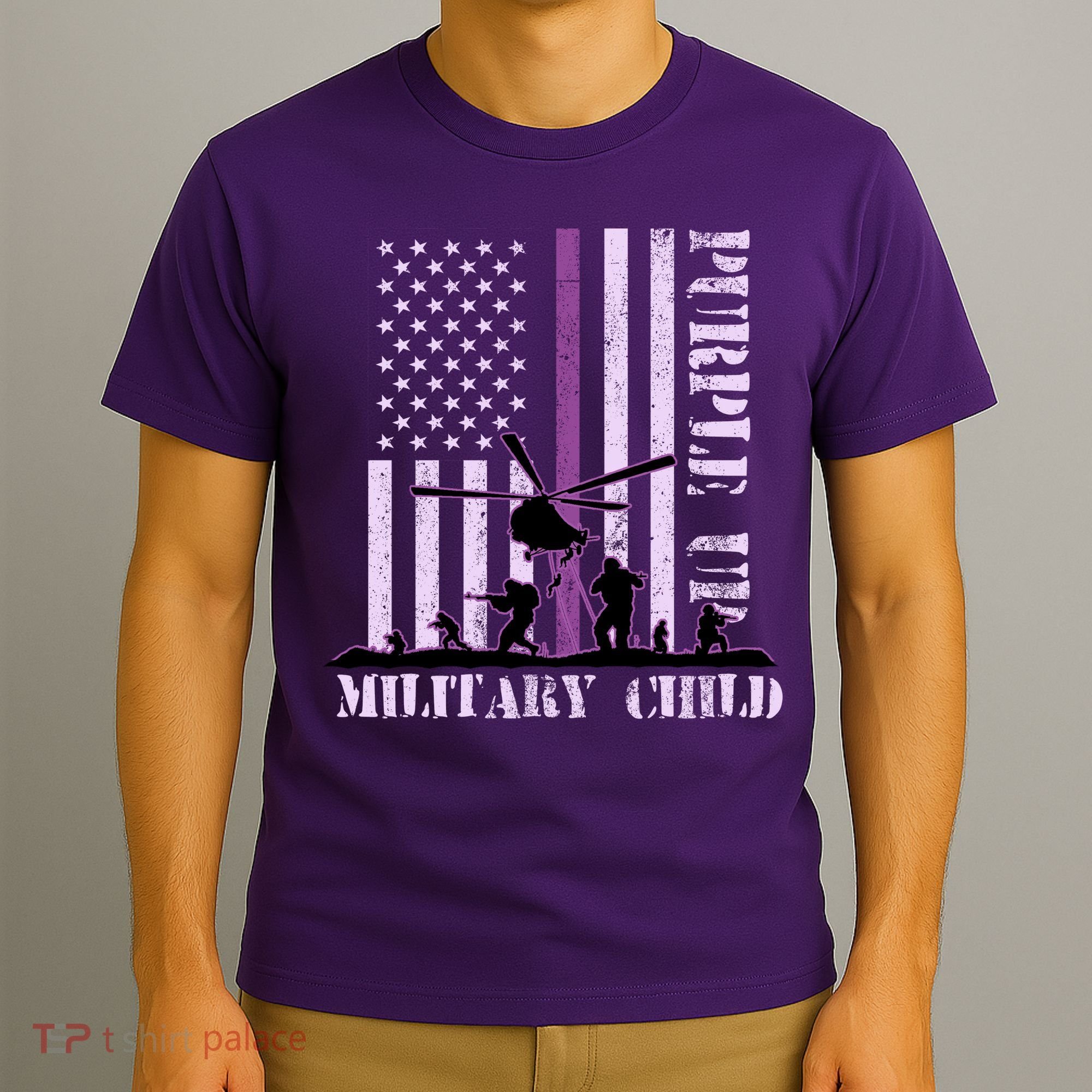 Purple Up Military Child T-Shirt