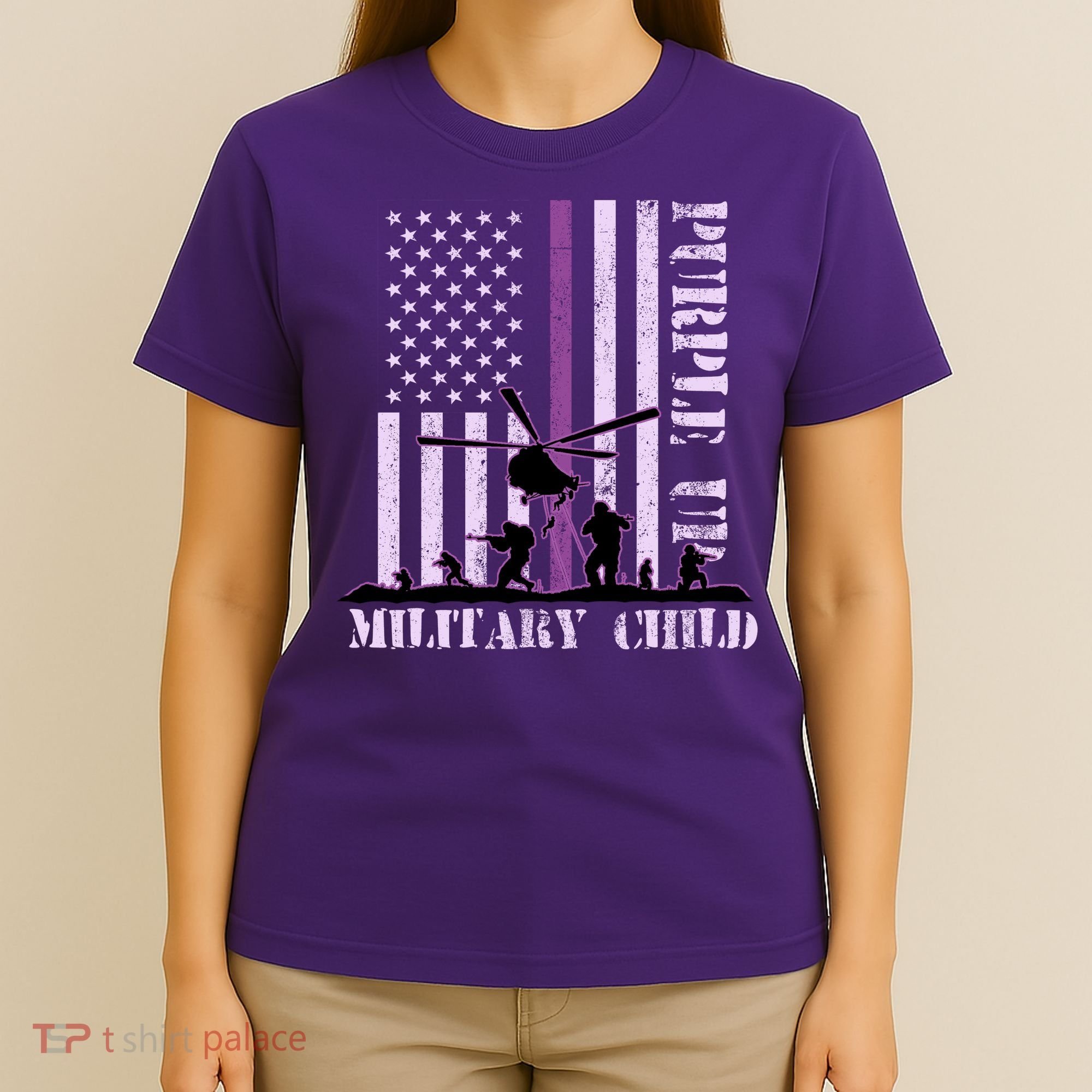 Purple Up Military Child T-Shirt