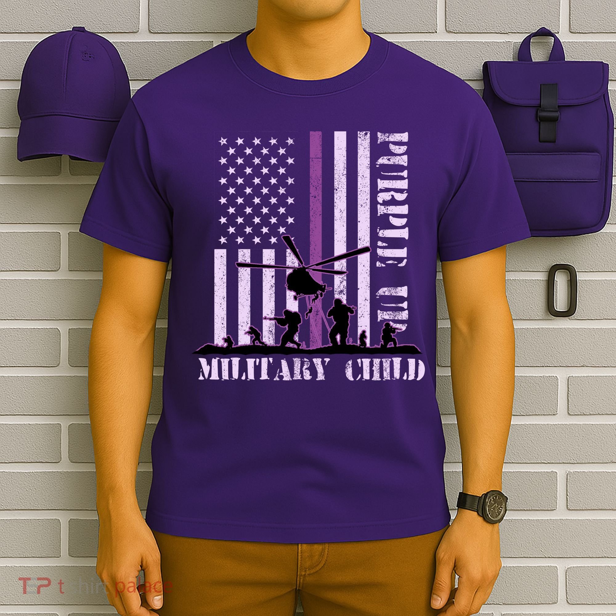 Purple Up Military Child T-Shirt