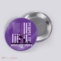 Purple Up Military Child Button thumb 0