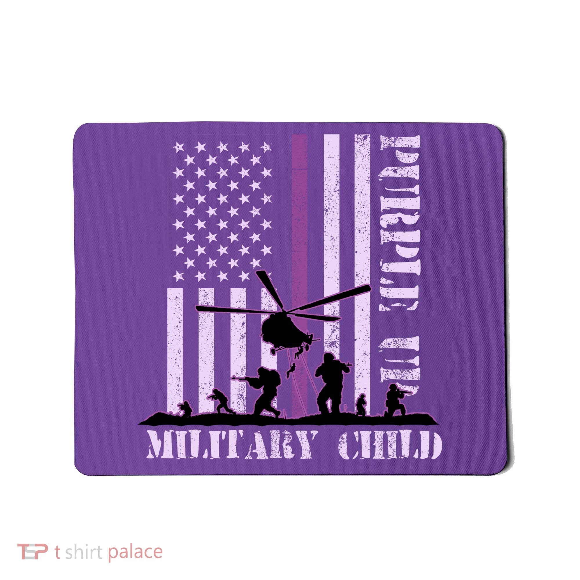 Purple Up Military Child Mousepad
