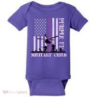 Purple Up Military Child Baby Bodysuit thumb 0