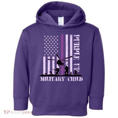 Purple Up Military Child Toddler Hoodie