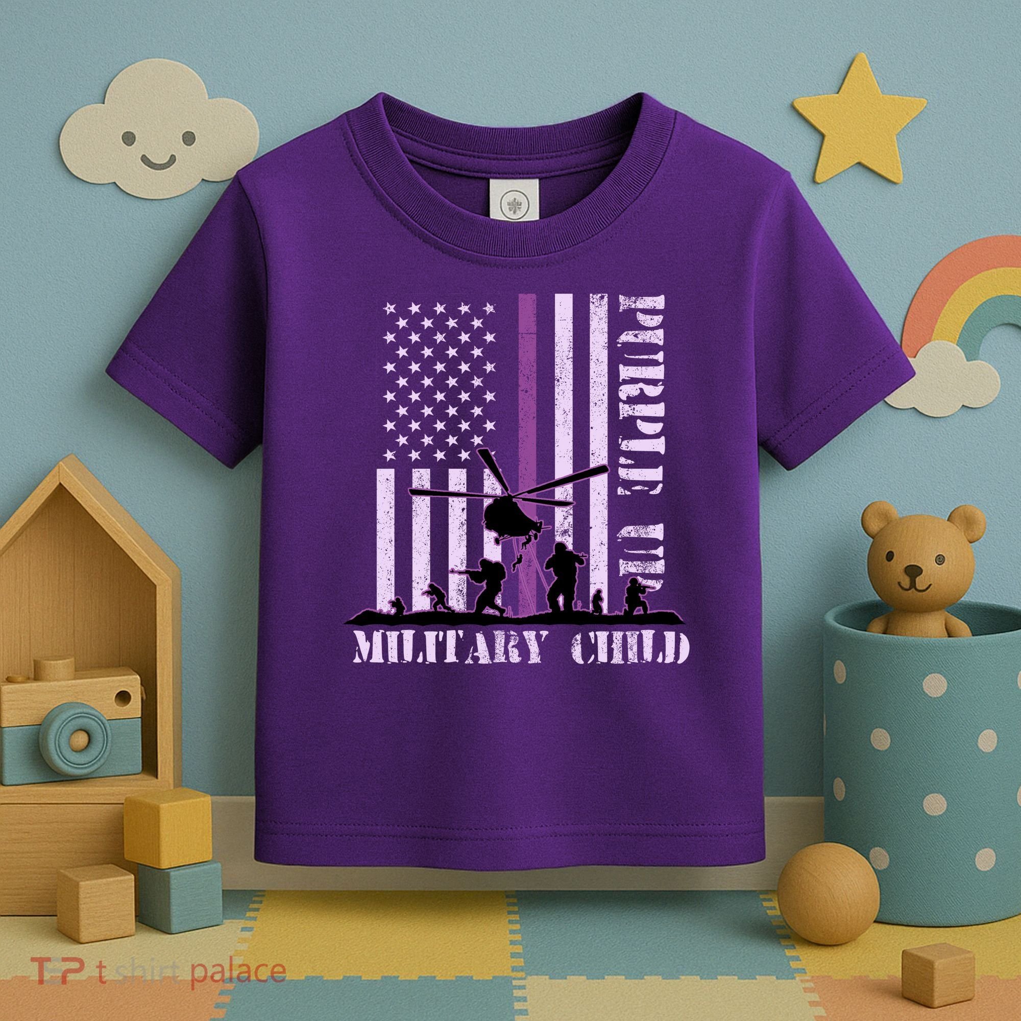 Purple Up Military Child Toddler T-Shirt
