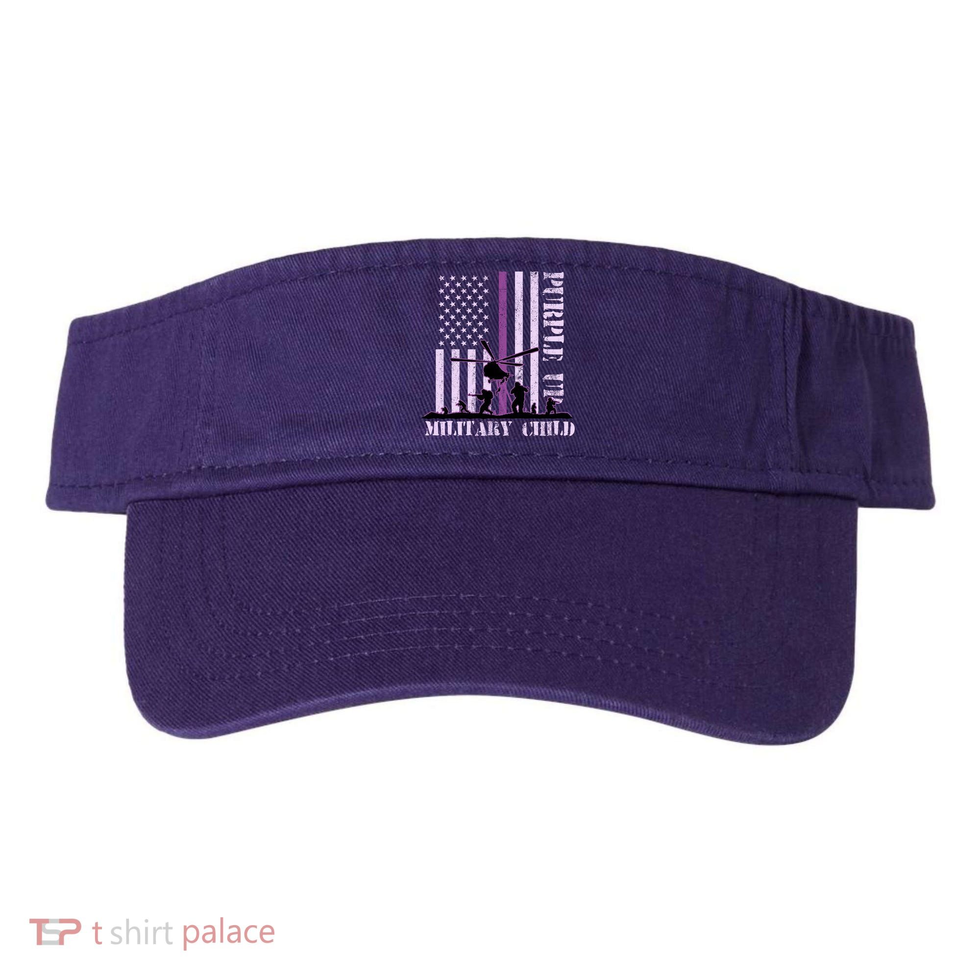 Purple Up Military Child Visor