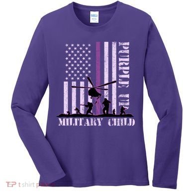 Purple Up Military Child Women's Long Sleeve Shirt