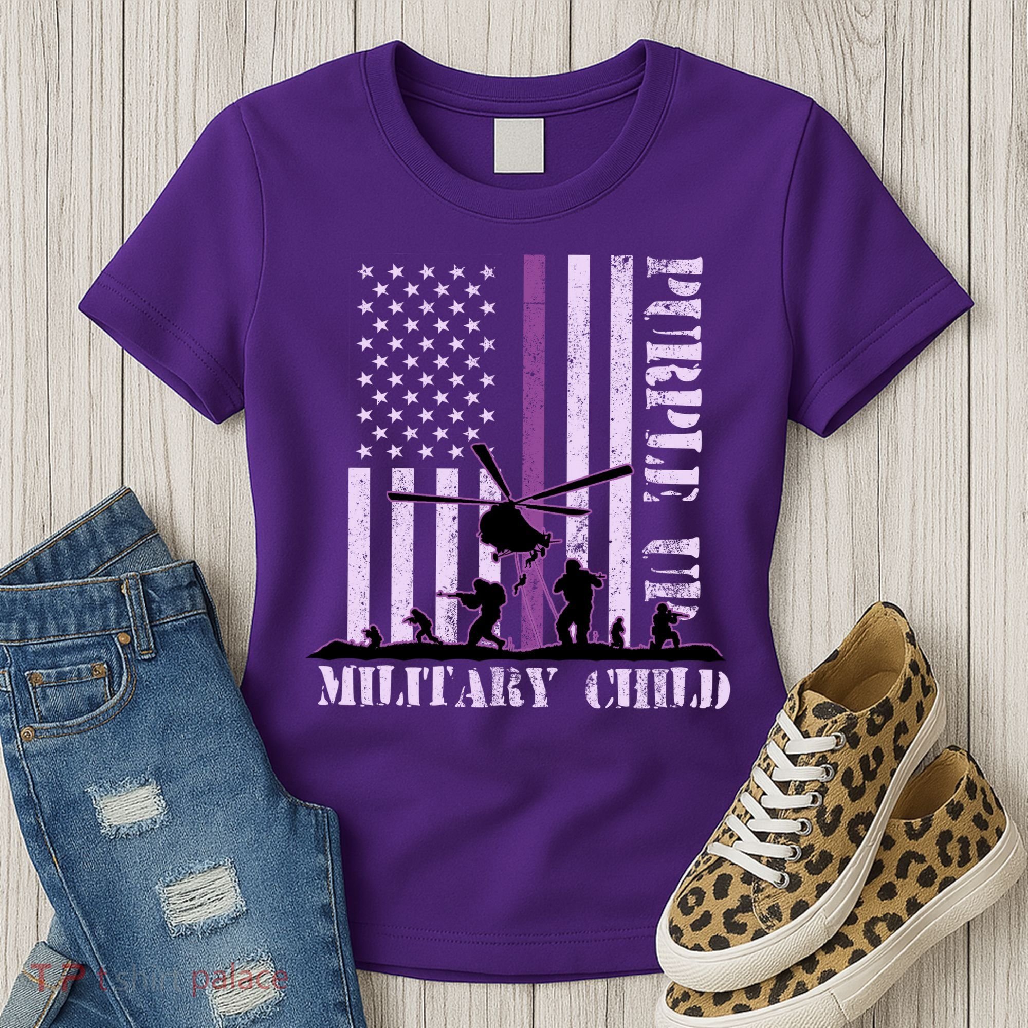 Purple Up Military Child Women's T-Shirt