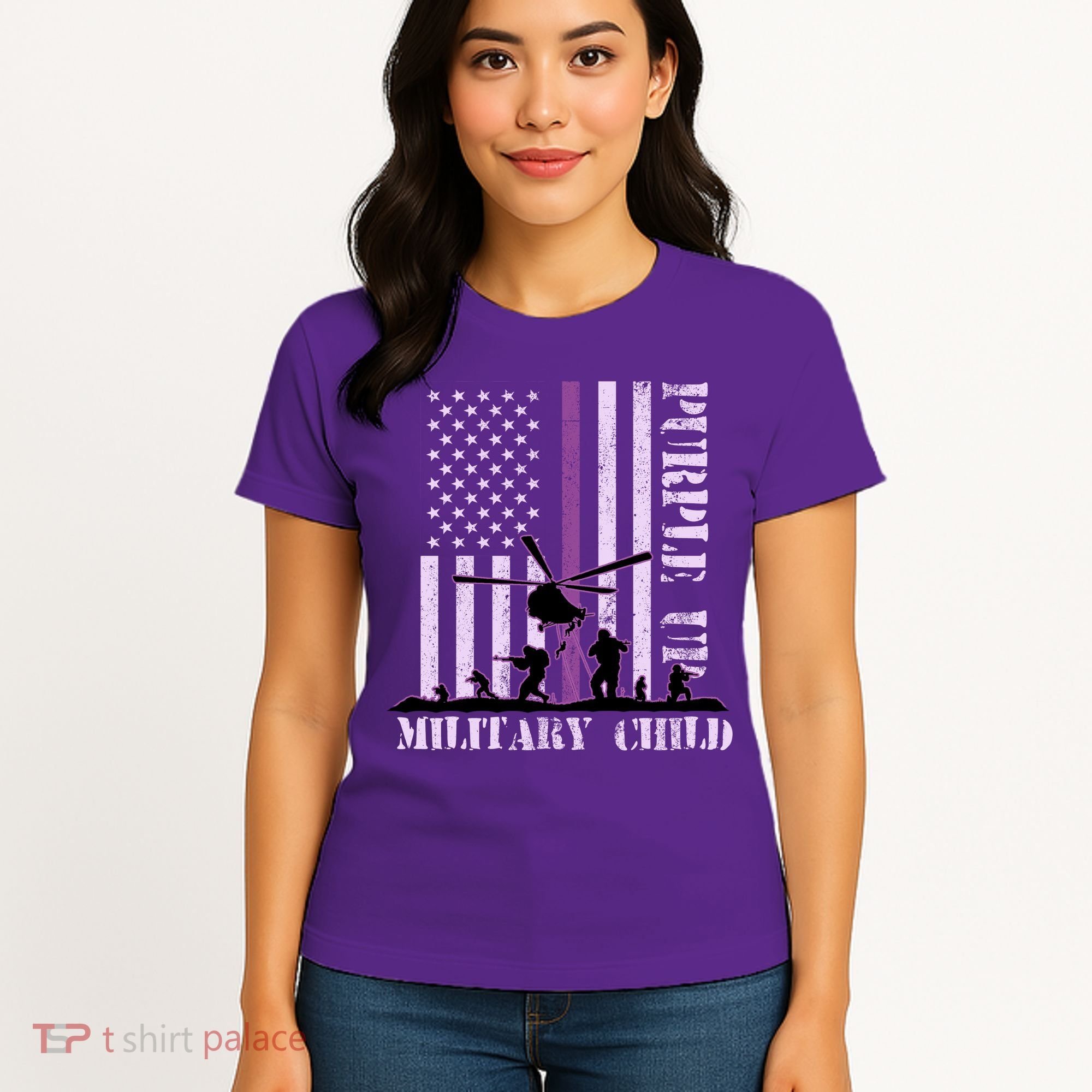 Purple Up Military Child Women's T-Shirt