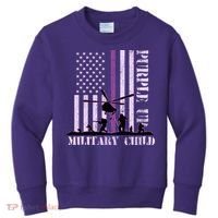 Purple Up Military Child Kids Sweatshirt thumb 0