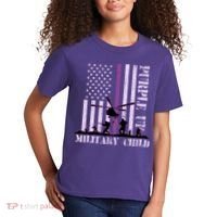 Purple Up Military Child Kids T-Shirt thumb 2