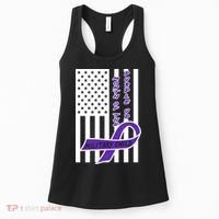 Purple Up Month Military Child Awareness Flag Women's Tank Top thumb 0