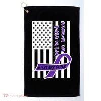 Purple Up Month Military Child Awareness Flag Golf Towel thumb 0