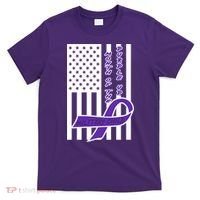 Purple Up Month Military Child Awareness Flag T-Shirt thumb 0