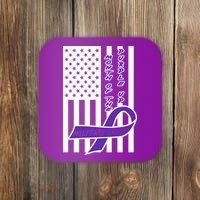 Purple Up Month Military Child Awareness Flag Coaster thumb 0