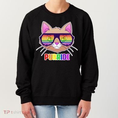 Purride Gay Pride Cat Women's Sweatshirt