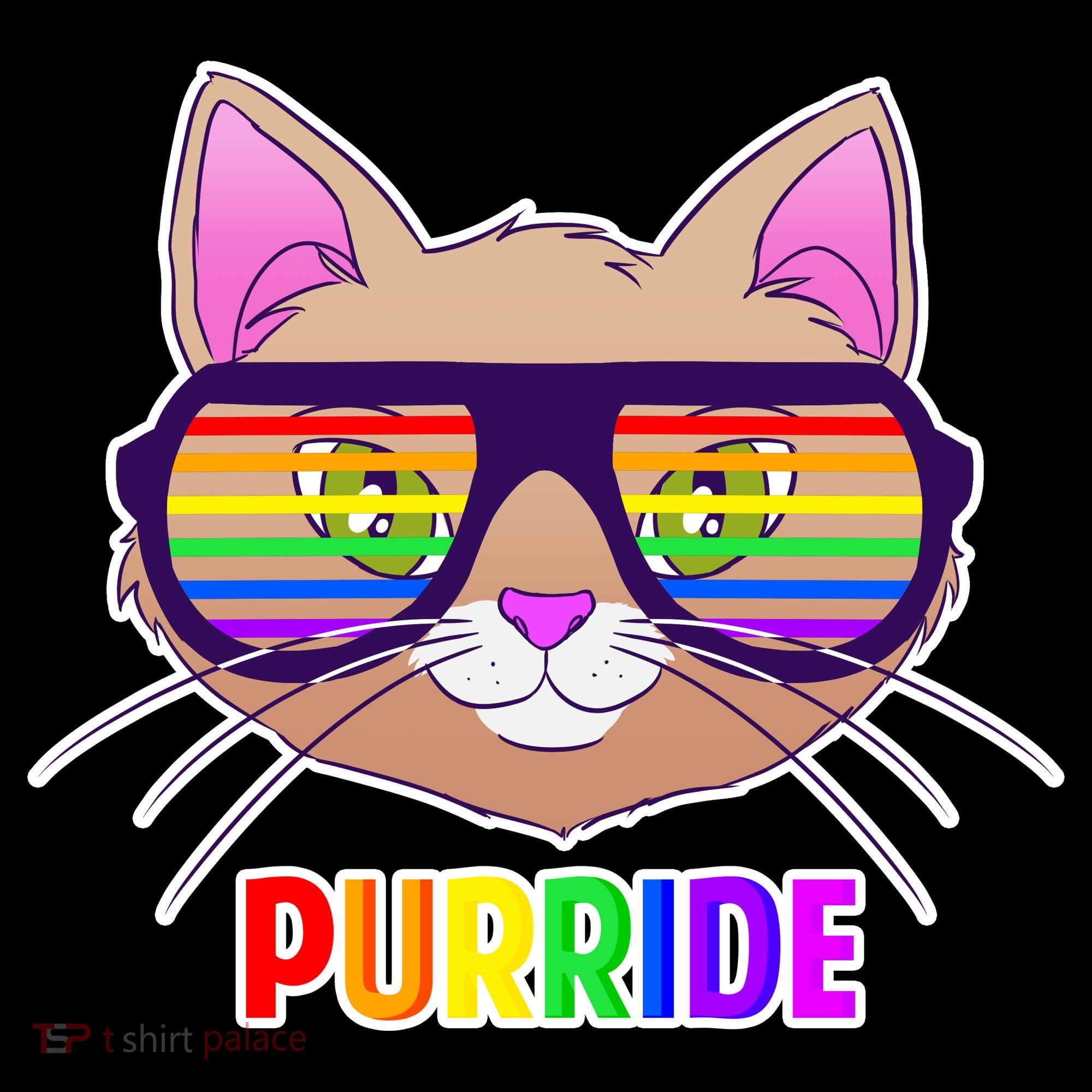 Purride Gay Pride Cat Bucket Hat