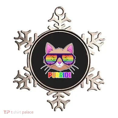 Purride Gay Pride Cat Ornament