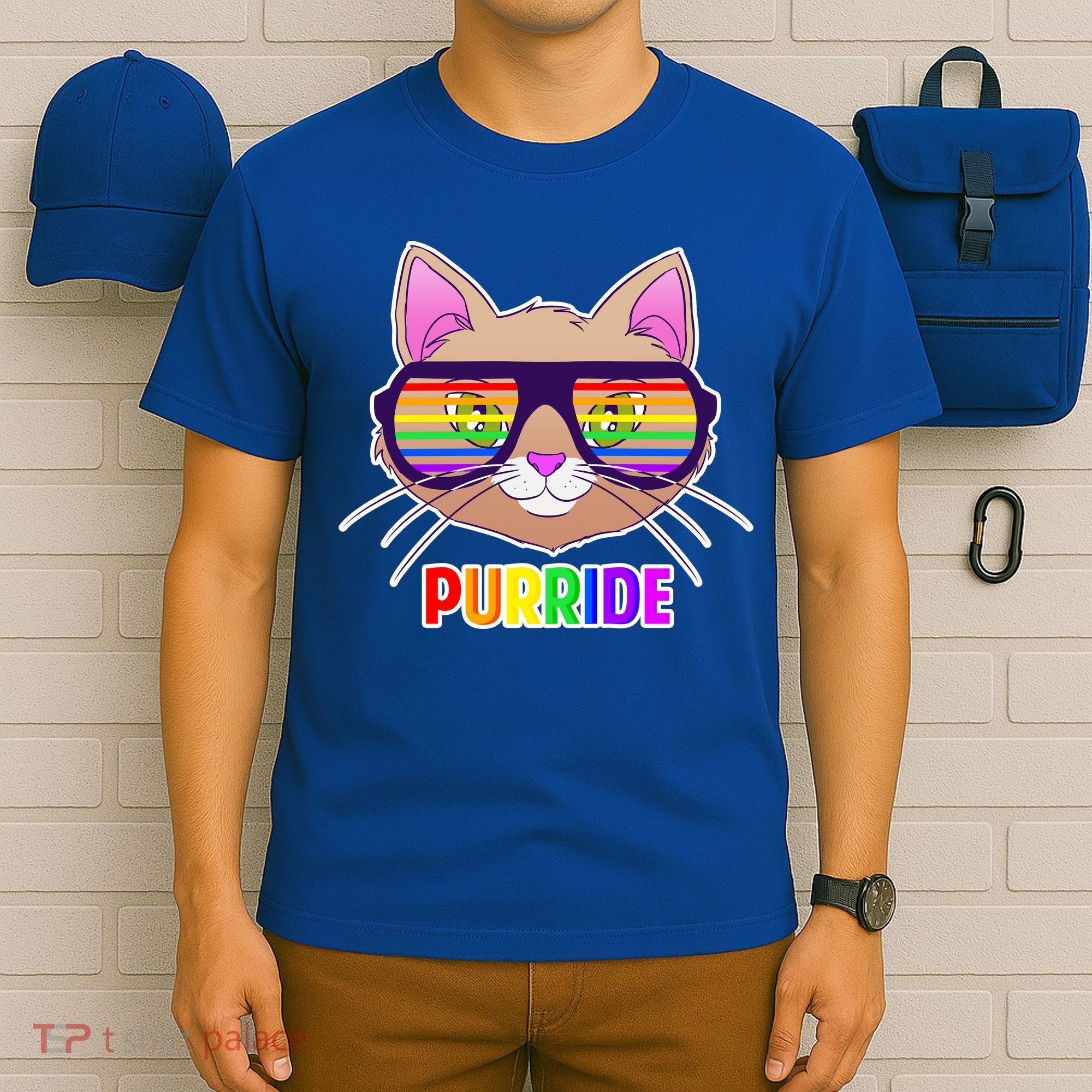 Purride Gay Pride Cat T-Shirt