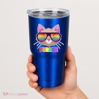 Purride Gay Pride Cat Tumbler thumb 2