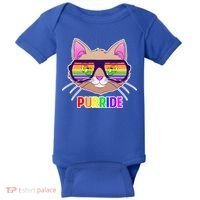 Purride Gay Pride Cat Baby Bodysuit thumb 0
