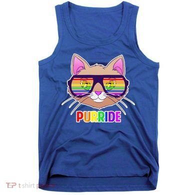 Purride Gay Pride Cat Tank Top