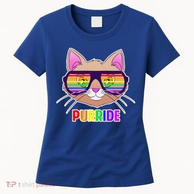 Purride Gay Pride Cat Women's T-Shirt