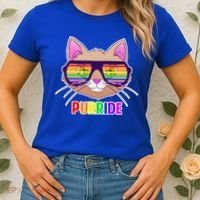 Purride Gay Pride Cat Women's T-Shirt thumb 2