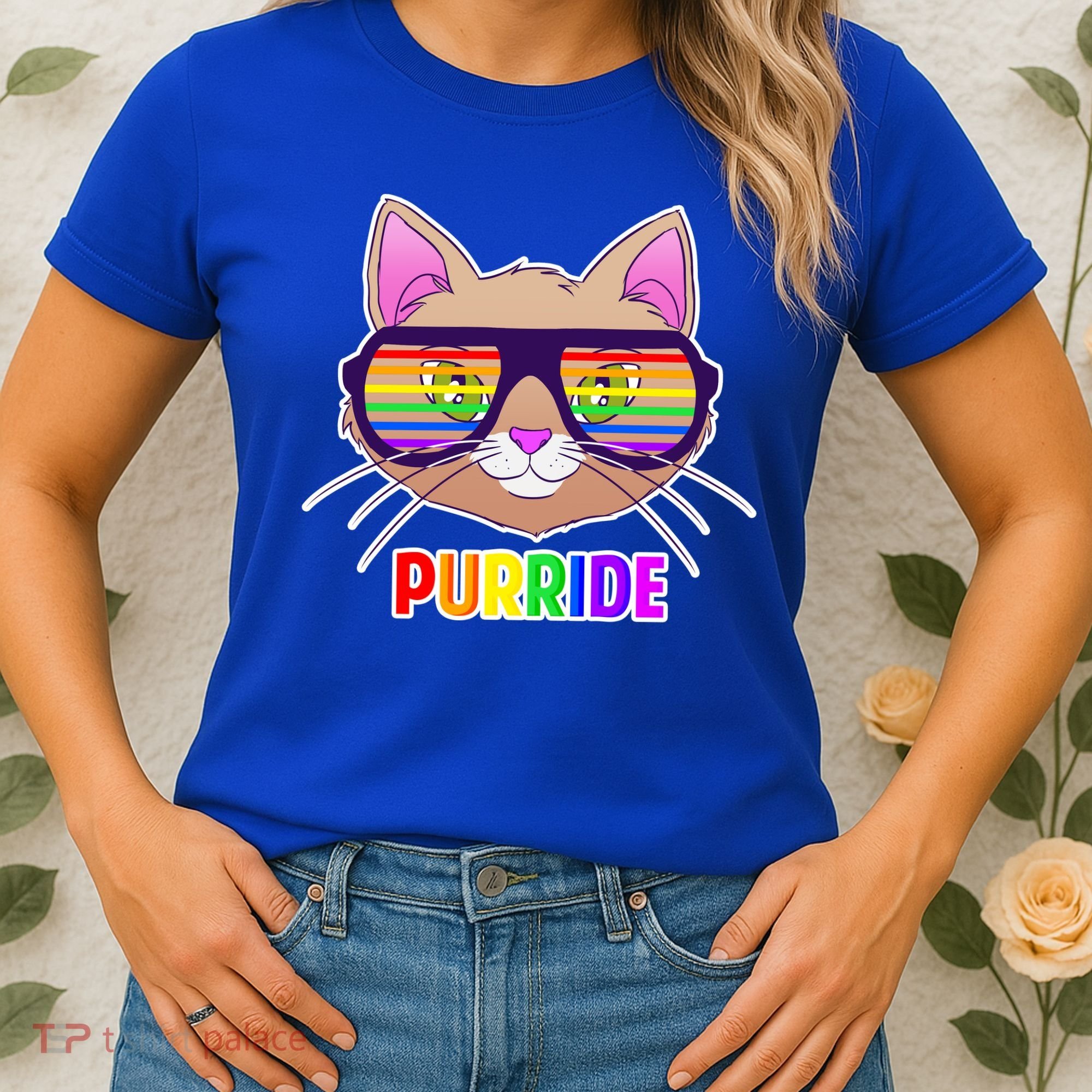 Purride Gay Pride Cat Women's T-Shirt