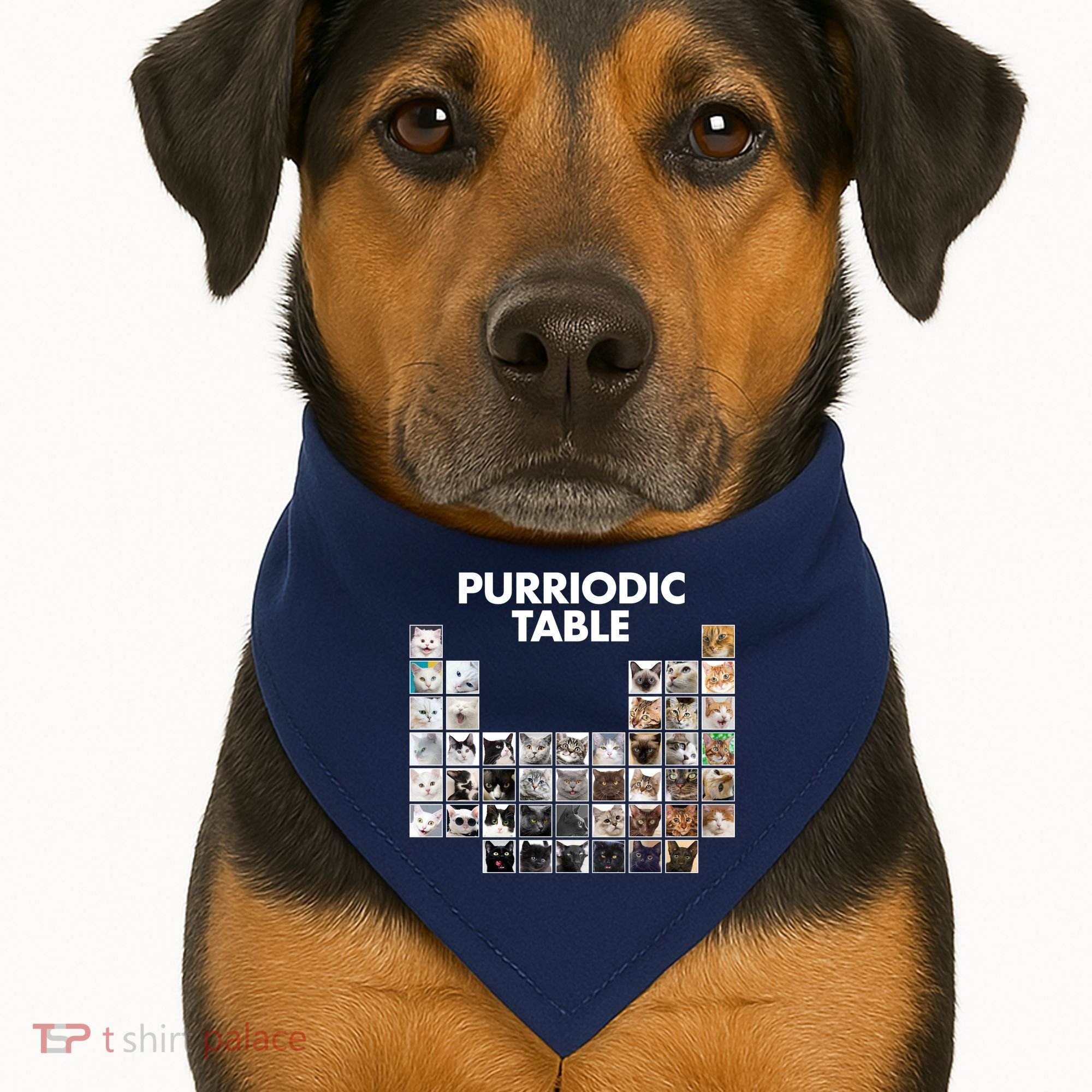 Purriodic Table Of Cats Periodic USA-Made Doggie Bandana