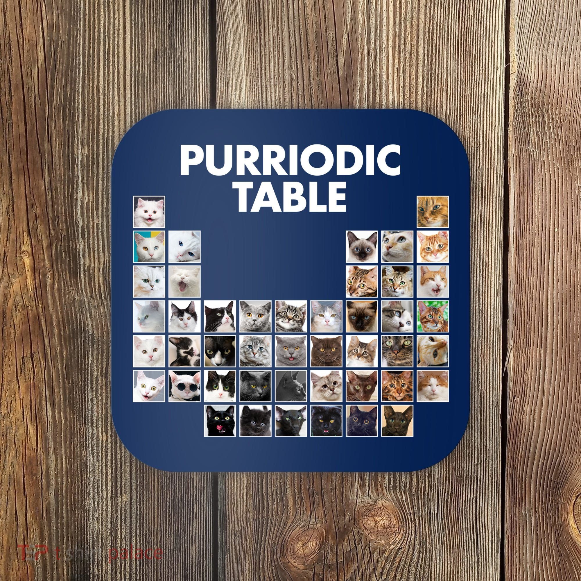 Purriodic Table Of Cats Periodic Coaster