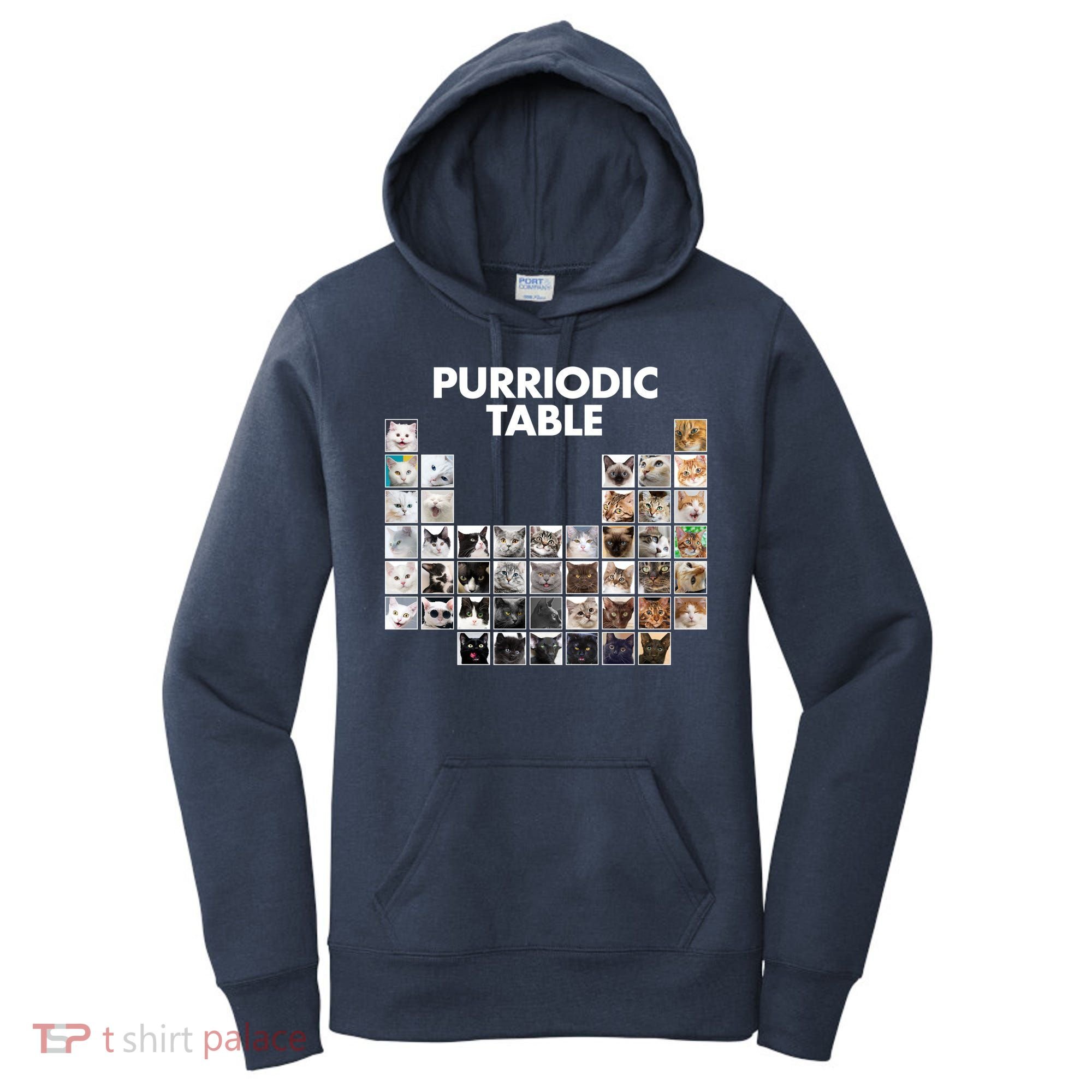 Purriodic Table Of Cats Periodic Women's Hoodie