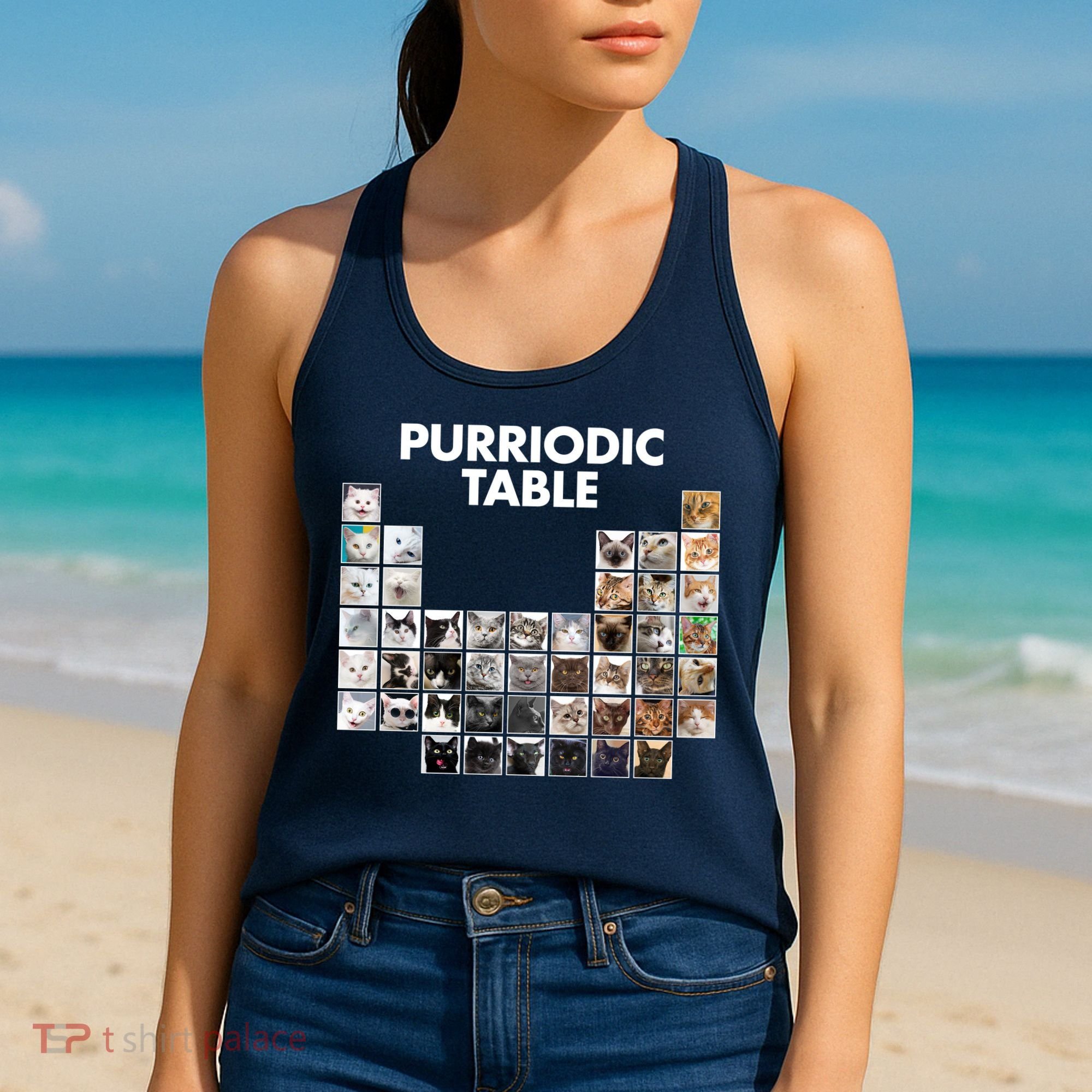 Purriodic Table Of Cats Periodic Women's Tank Top