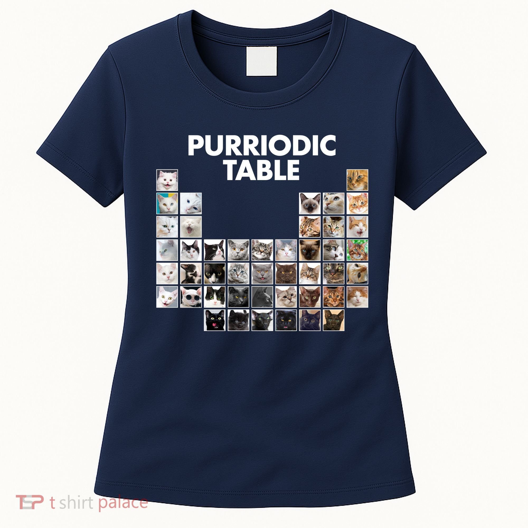 Purriodic Table Of Cats Periodic Women's T-Shirt
