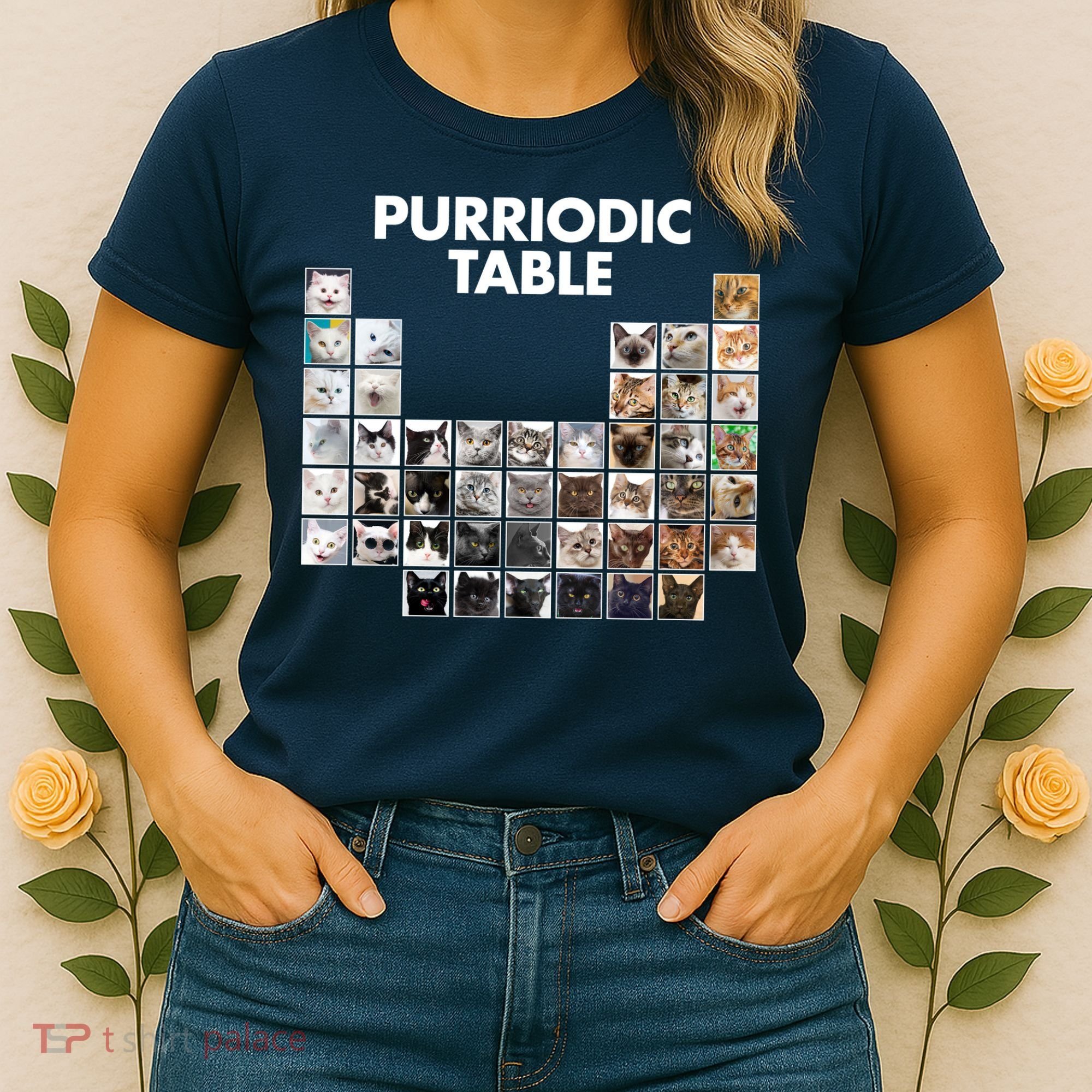 Purriodic Table Of Cats Periodic Women's T-Shirt